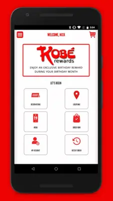 Kobe Rewards android App screenshot 2